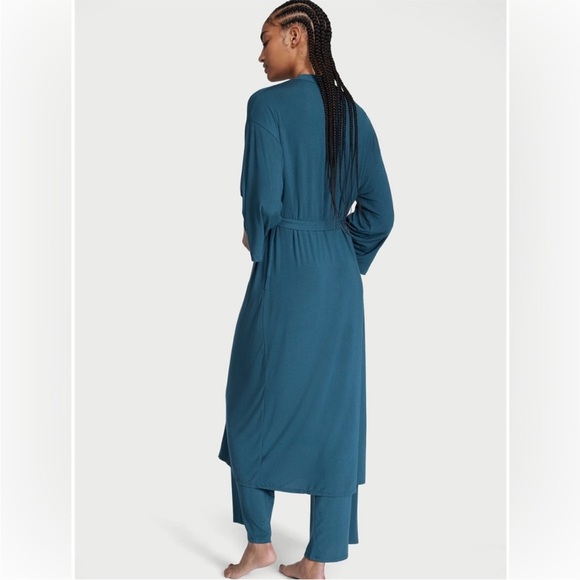 NWT Victoria's Secret Blue Modal 3-Piece Pajama Set XS/S - Picture 3 of 10